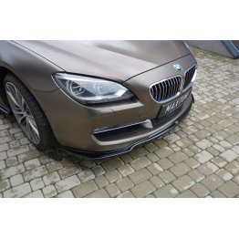 Накладка сплиттер на передний бампер на BMW 6 F06 Gran Coupe